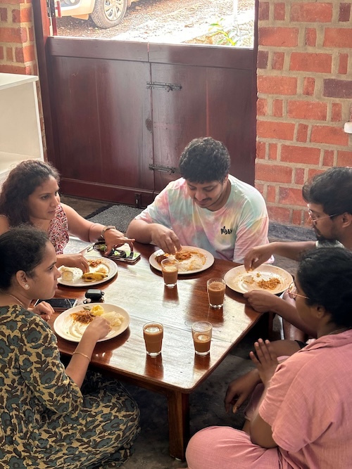 Relaxing in the garden