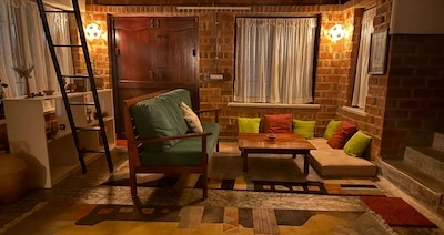 Laurie Baker inspired brick farmhouse in Trivandrum with private pool